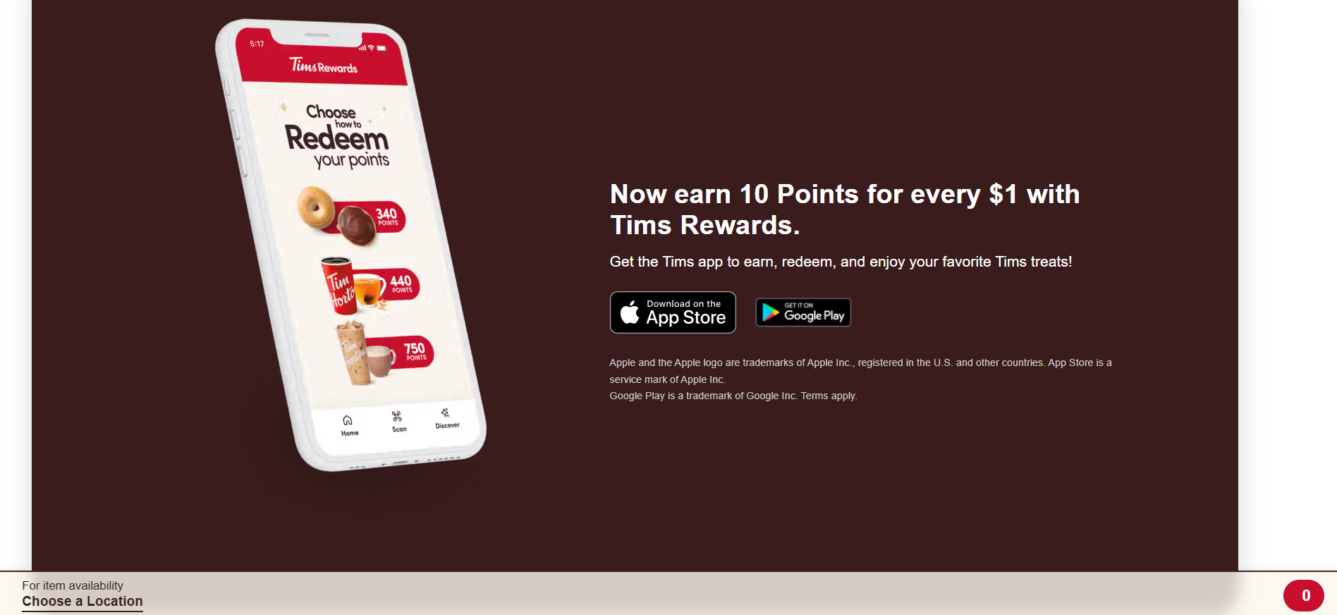 Tim Hortons Rewards